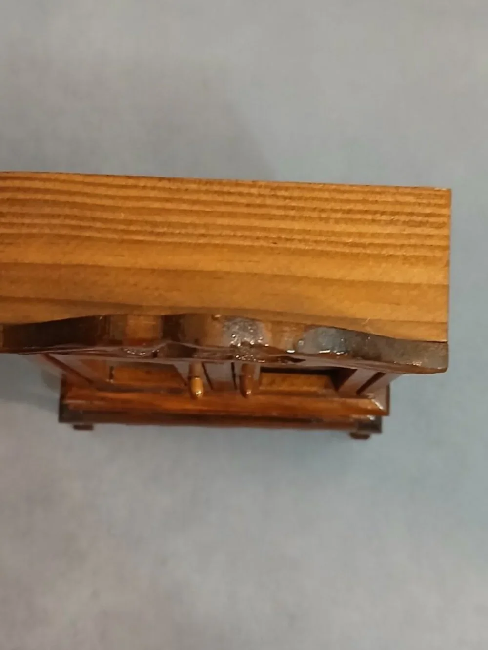 Vintage Wooden Dollhouse/Miniature Double Door China Cabinet-1:12 Scale